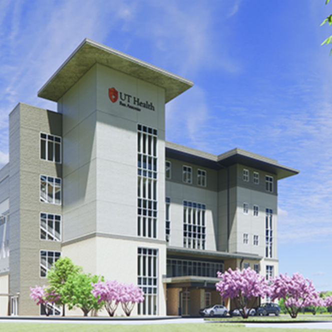 Artist rendering of UT Health Outpatient and Surgery Center at Kyle Seale Parkway